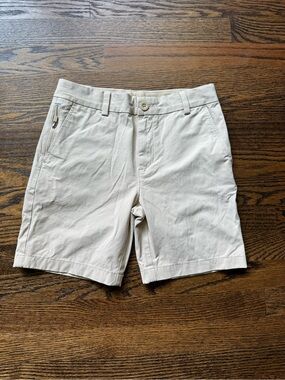 Vineyard Vines Boy’s Light Beige/Tab Flat Front Shorts